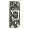 Guess GUHMP16LH4PYEEW iPhone 16 Pro 6.3 brązowy/brown hardcase IML Peony On 4G Background MagSafe
